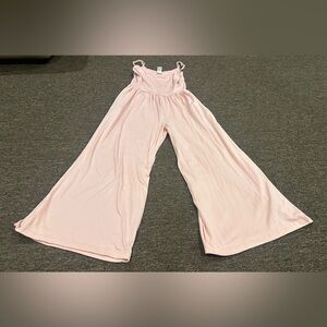 EUC! Pink BMG S pants jumpsuit 1pc womens romper spaghetti strap solid color